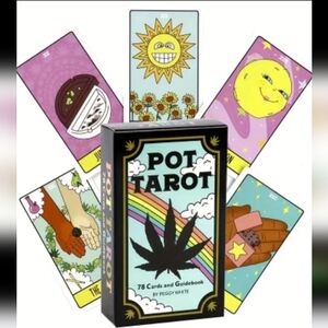 😄 420 Friendly Tarot Card Deck W/78 Weed Related Art Fortune Cards "Pot Tarot"